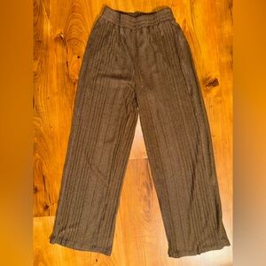 Women's Corduroy Wide-Leg Pants in Brown